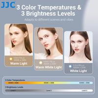 JJC Upgraded Magnetic Auxiliary Light for DJI Osmo Pocket 3 Rechargeable Selfie Mini LED Fill Light Pocket 3 Vlog Accessories