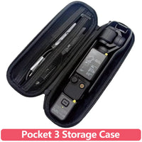 Pocket 3 Storage Case PU Protective Carrying Box Bag with Hook for DJI OSMO Pocket 3 Travel Organizer for Camera Accessories