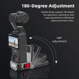 BRDRC Magnetic Mount for DJI OSMO Pocket 3 Clip Holder Mount Cycling/V-log/Multifunctional Desktop Base Camera Accessories