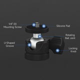 OSMO Mobile 3/OM 4 Tripod Stand,Mini Tripod w 1/4'' Screw for DJI OSMO Mobile 4 3 2 OSMO Pocket 2 Zhiyun Smooth q 4 Q Moza Feiyu
