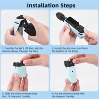 Case for DJI OSMO Pocket 3 Silicone Protective Cover Anti-Scratch Lens Cap Protector for Pocket3 Case Camera Shell Accessories