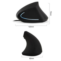 Souris Verticale Droitier Ergonomique Filaire ErgoPad – Soulagement Immédiat des Douleurs