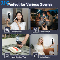 JJC Upgraded Magnetic Auxiliary Light for DJI Osmo Pocket 3 Rechargeable Selfie Mini LED Fill Light Pocket 3 Vlog Accessories