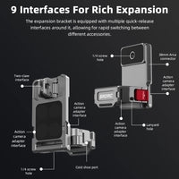 BRDRC Magnetic Mount for DJI OSMO Pocket 3 Clip Holder Mount Cycling/V-log/Multifunctional Desktop Base Camera Accessories