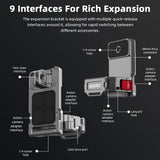 BRDRC Magnetic Mount for DJI OSMO Pocket 3 Clip Holder Mount Cycling/V-log/Multifunctional Desktop Base Camera Accessories