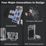 BRDRC Magnetic Mount for DJI OSMO Pocket 3 Clip Holder Mount Cycling/V-log/Multifunctional Desktop Base Camera Accessories